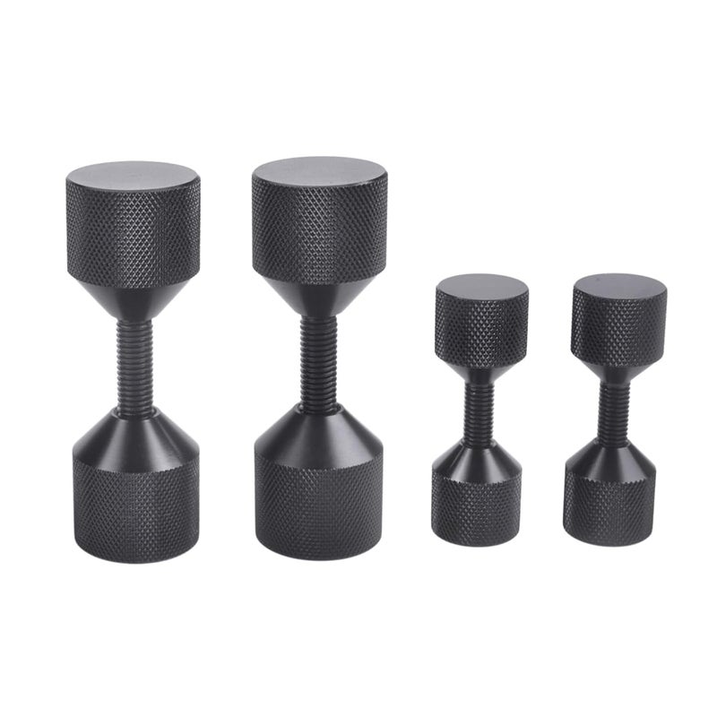 CNRAQR 4 Pcs Aluminium Flange Two Hole Alignment Pins - 1-1/8" and 1-5/8" Detachable Double Hole Pins Black - Image 1